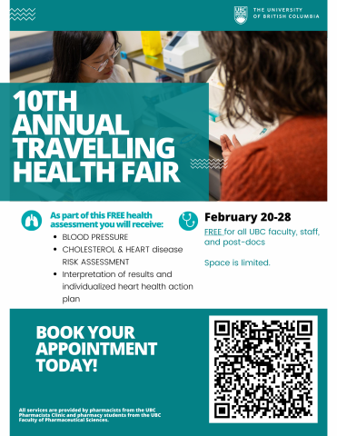 Travelling health fair poster 2024